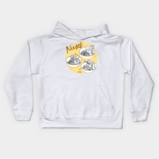 Different kind of ramen noodles bowls Kids Hoodie